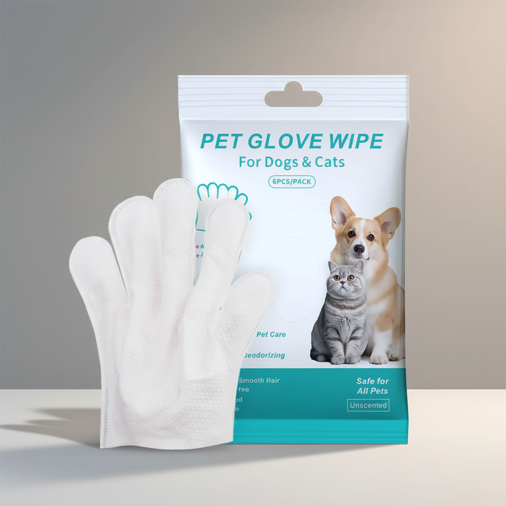 Pet Cleaning Gloves & Wipes