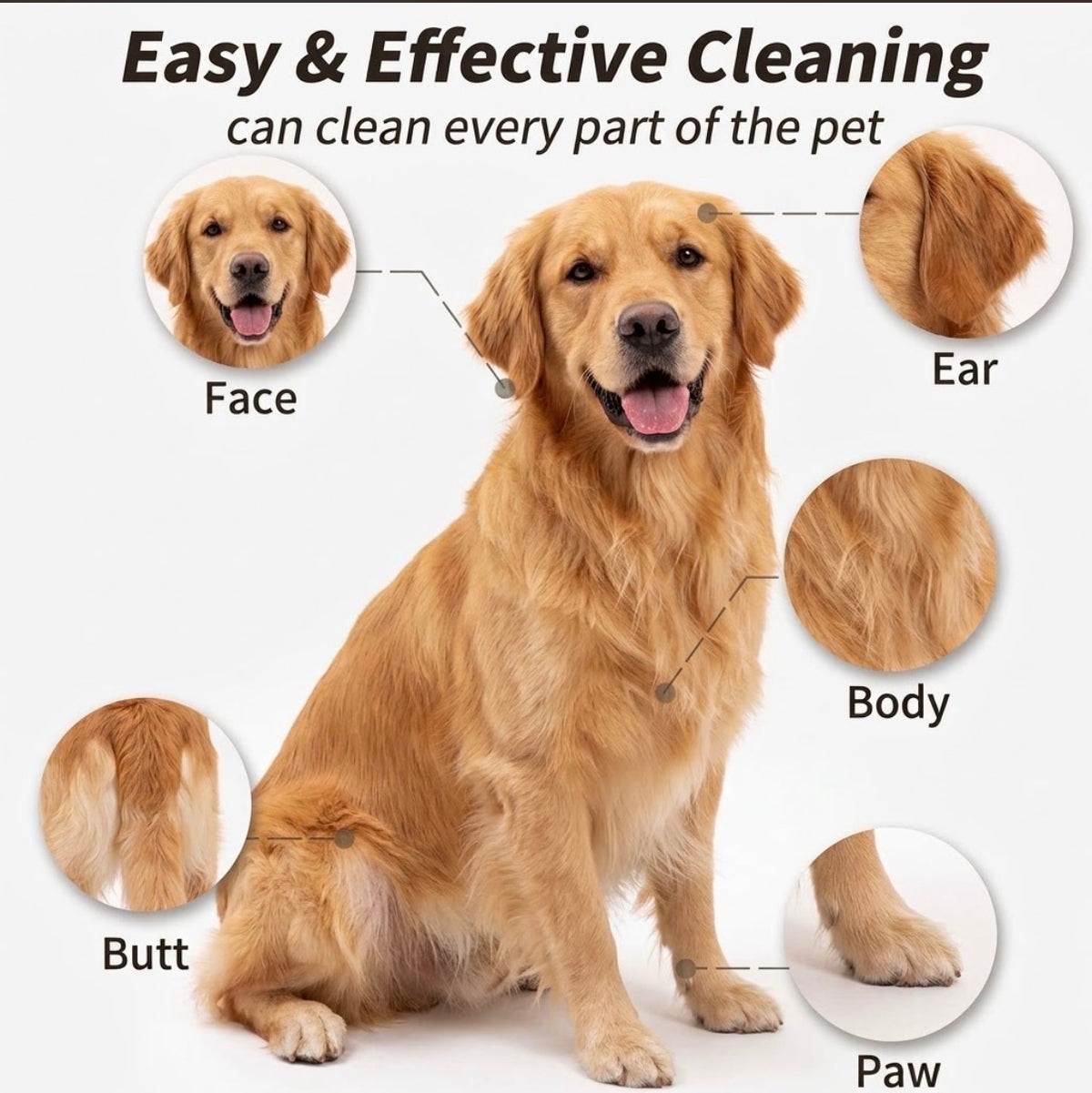 Pet Cleaning Gloves & Wipes