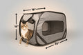 Puppy Playpen & Pop-Up Cat Tent - Pet Playpen for Dogs/cats - Foldable dog/cat Crate- straps into car seat belts